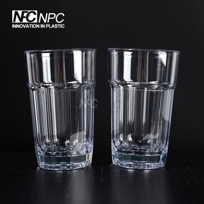 China Wholesale Custom Food Grade Plastic Colored Drinking Glass for sale