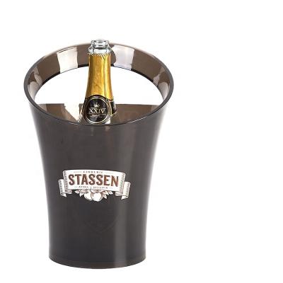 China Customized Sustainable Full Color Printing Champagne Ice Bucket For Single Champagne Bottle for sale