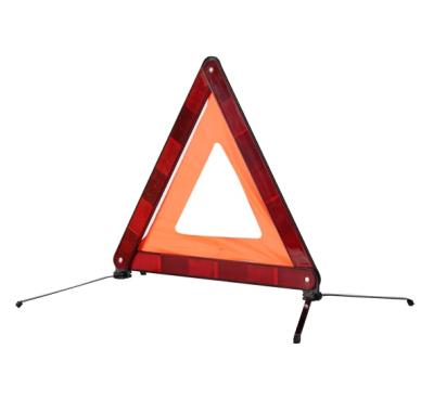 China PS+ car steel lightweight tripod sign triangle reflective warning triangle, warning sign tripod car emergency warning triangle for sale