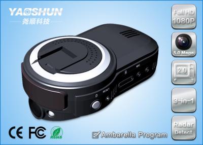 China WDR / HDR Ambarella Chip 4x Zoom lens 2.0 TFT Camera Radar Detectors For Private Vehicle for sale