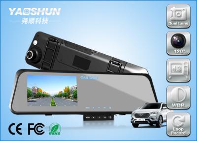 China Slim 120 Degree Parking View Dual Lens 1080P In Car Camera Recorder , 4.3 Inch for sale