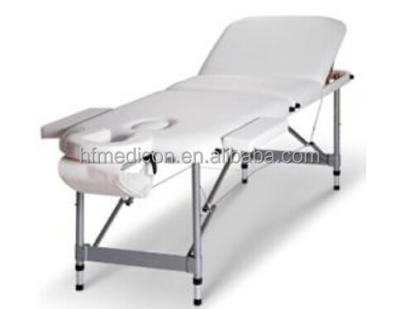 China Good Quality White aluminium 2 Section Massage Table for sale