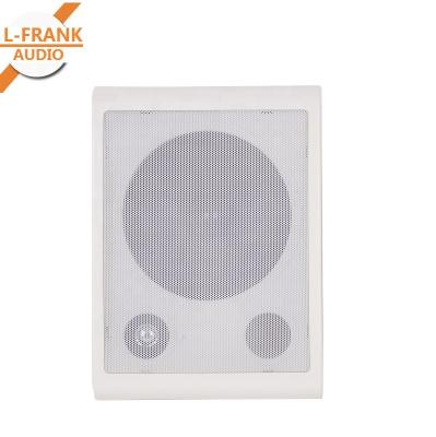 China PORTABLE 5 inch full range wall speaker in stylish white ABS cabinet, 5W/100V for sale