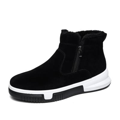 China Durable Flat Bottom Fleece Plus Wool Fashion All-Match High Top Snow Rejects Mens Shoes for sale