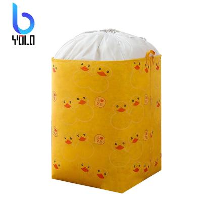 China 2022 Household Modern High Quality Cotton Yolo Clothes Storage Canvas Dirty Laundry Hamper for sale