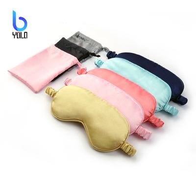 China Anti-wrinkle Yolo factory direct luxury 100% silk eye mask mulberry silk sleep mask with pocket for sale