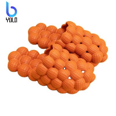 China Rebber+ EVA Yolo Woman and Man Summer Personality Bubble Sandals and Slippers New Fashion Sandals Home Massage Bottom Slippers for sale