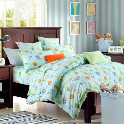 China Wholesale 60s 300T Sheet Nondisposable Cartoon Printed Duvet Cover Set 100% Cotton Luxury Bedding Set for sale