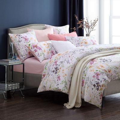 China Nondisposable Wholesale Color Print Duvet Cover Set 100% Cotton Four-Piece Bedding Set Bedsheet for sale