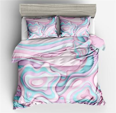 China Anti-static Luxury Duvet Cover Cotton Sheet Bedding Set Luxury Duvet Cover 3D Cotton Sheet Bedding Set for sale