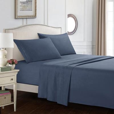 China Wholesale Nondisposable American Microfiber Brushed Full Size Sheet Bedding for sale