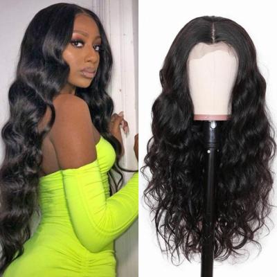 China Transparent Pre Plucked Lace Front Wigs 13x6, 100% Hd Virgin Hair Full Body Wave Human Hair Wigs Lace Front Wigs for sale