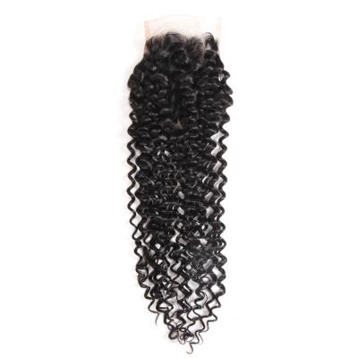 China Hot Sale 4*4 Lace Closure Hair Factory Direct Sellers 100% Curly Wave Hair 4x4 Lace Headband for sale