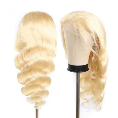 China Body Wave Pre Plucked 613 Blonde Body Wave HD Virgin Hair Raw Lace Front Wig Lace Front Wig For Black Women Peruvian 13x4 Lace Closure Wig for sale