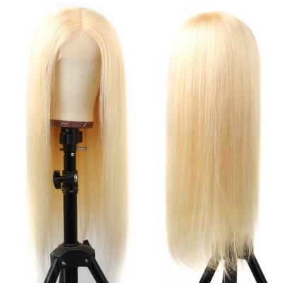 China Best Quality Straight 613 Human Hair Blonde Wigs , Remy Straight Brazilian Virgin Hair 613 Front Wig 100% Lace 13X4 Lace Front Wig for sale