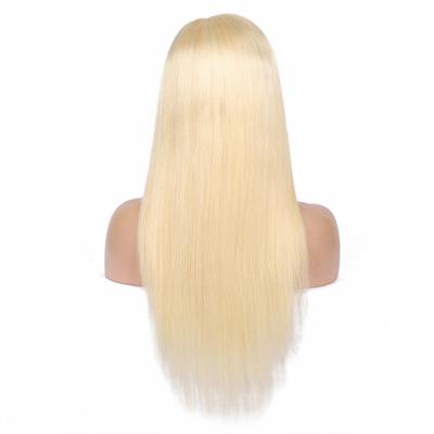 China Best Quality Straight 613 Human Hair Blonde Wigs , Remy Straight Brazilian Virgin Hair 613 Front Wig 4X4 100% Lace Front Wig for sale