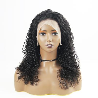 China Curly Wave 13x4 Curly Wave Lace Front Wigs Brazilian Virgin Human Hair Wig Pre Plucked Natural With Baby Hair Wig For Black Female for sale