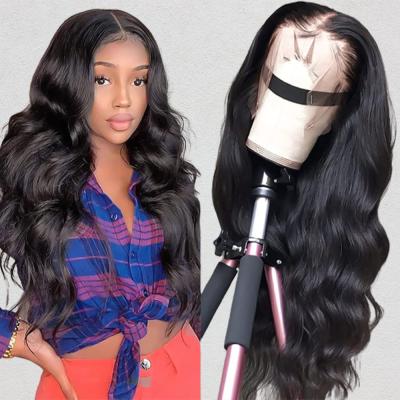 China Body Wave 13x6 Body Wave Lace Front Wigs Brazilian Virgin Human Hair Wig Pre Plucked Natural With Baby Hair Wig For Black Female for sale