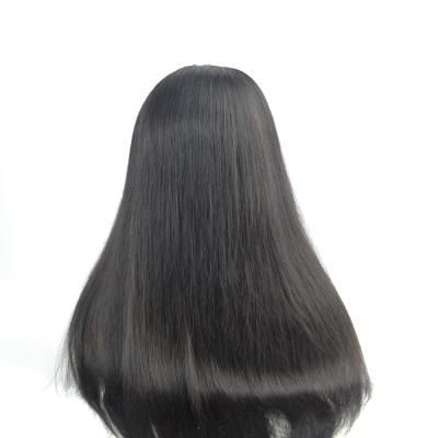 China Wholesale HD Silky Straight Wave Indian Hair Lace Front Virgin Cuticle Aligned Human Hair Straight Lace Wig, 13x4 Lace Frontal Wig For Black Women for sale