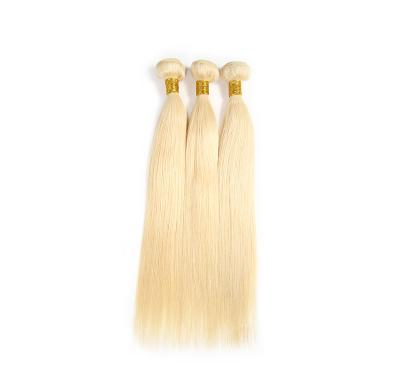 China Straight 100% 613 Mink Blonde Virgin Hair Bundles, Brazilian Virgin Hair Wholesale Vendor, Raw Virgin Cuticle Aligned Hair Extension for sale