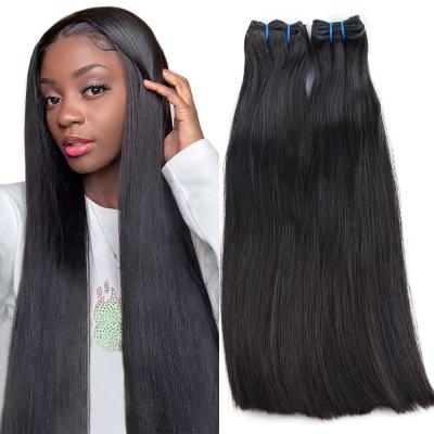 China Factory Cheap Brazilian Straight Double Drawn Virgin Hair Bundles, Mink Brazilian Hair Weft, Wholesale Straight Hair Extensions for sale