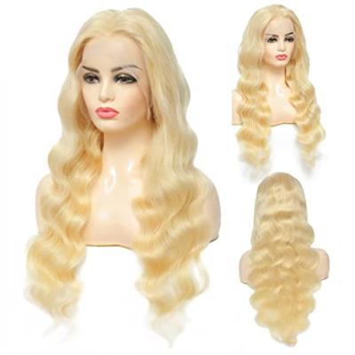 China Hot Selling Best Quality Body Wave 613 Human Hair Blonde Wigs , Remy Body Brazilian Virgin Hair 613 Front Wig 100% Lace Front Wig 13X4 for sale