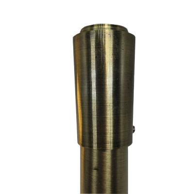 China Custom competitive price aluminum alloy cylinder shaped curtain rod finial accessories for sale