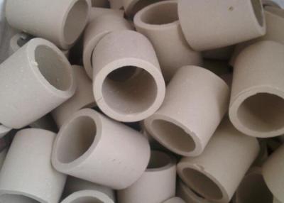 China Simple Shape Ceramic Tower Packing / Ceramic Raschig Rings High Mechanical Stability for sale