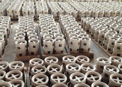 China Gas Scrubbing Ceramic Random Packing Big Flux With Lower Pressure Drop for sale