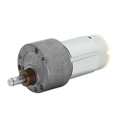 Cina Drip-proof 37mm 12V small spur gearbox dc motor for serving robotics in vendita