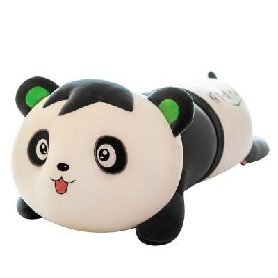 China Decorate One Piece Zipper Design Panda Plush Toy High Quality Sleep Pillow for sale