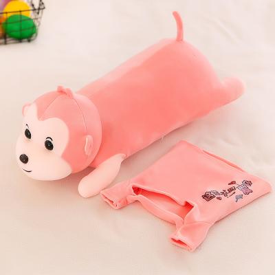 China Mini Children Plush Toys Lying Monkey Furnishing Cartoon Fancy Design for sale