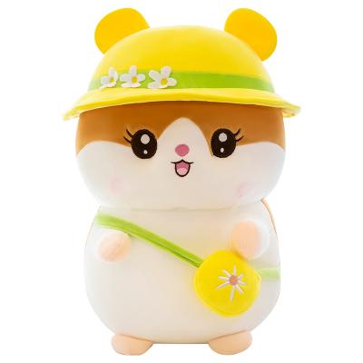 China Supply Items Small Hamster Baby Mouse Backpack Hat Doll Customized Plush Toys for sale