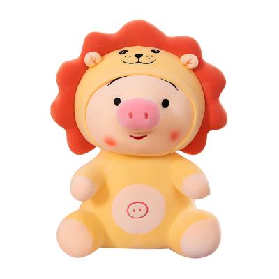 China Home Furnishings-Gift-Grab Doll-Sports Items Wholesale Stuffing Software Made into Lion Pig Plush Doll for sale