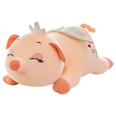 China Hot Selling Furnishing Cartoon Anime Angle Pig Plush Toy For Children for sale