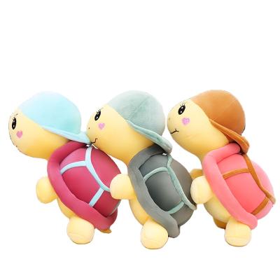 China Hot Sale Cartoon Anime Furnishings Tortoise Reversible Plush Toy Tortoise With Hat for sale