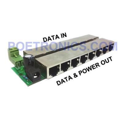 China 8 Port POE Injector, POE Adapter, POE Power Supply Module_POE-IJ808M2 for sale