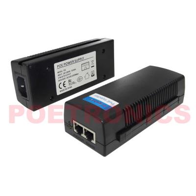 China Injetor do ponto de entrada do gigabit 15.4W IEEE802.3af de POE-PSE01GF com poder incorporado à venda