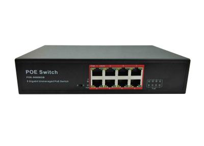 China POE-S0008GB(8GE) 8 Port Gigabit IEEE802.3af/at PoE Switch with 150W Built-in Power Supply (Newly Developped) for sale