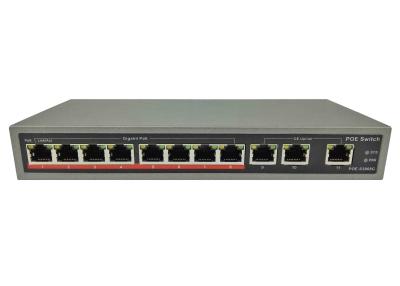 China POE-S3008G(8GE+3GE) 8 Port Gigabit IEEE802.3af/at PoE Switch with 120W External power supply (Newly Developed) for sale