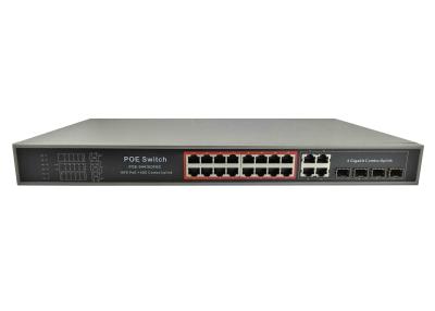 China POE-S4416GFBC (16FE+4GE combinado) 16 fonte de alimentação incorporado do interruptor 350W do ponto de entrada do porto 100Mbps IEEE802.3af/at (recentemente desenvolvido) à venda