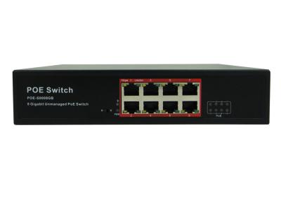 China Latest POE-S0008GB 8 port Full Gigabit PoE IEEE802.3af/at PoE Switch (Built-in 150W Power Source) for sale