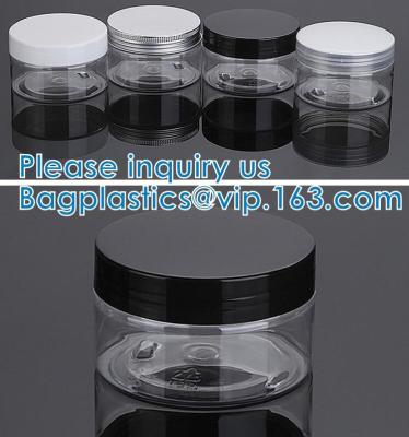 China Tapas de Mini Canning Jars With Black, cosmético de cristal del envase del tarro del almacenamiento, loción, crema, maquillaje en venta