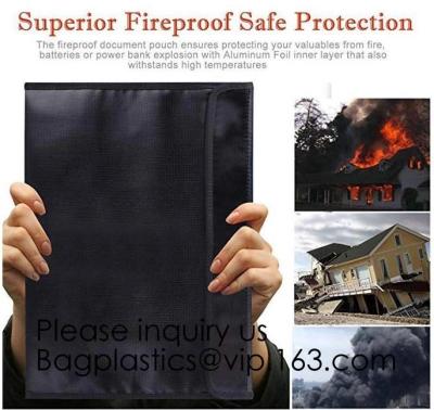 China Bolso incombustible del documento, insecto fuera de bolsos, cartera, cartera, protección de fichero, prenda impermeable, Safty, seguridad en venta