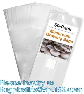 중국 Autoclavable Mushroom Growing Bags, Mushroom Spawn Bags, Stand Up Durable Bags, 정원 용품, 통기성 판매용