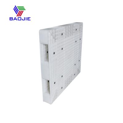 China Double Double Sided White Color 100% HDPE Or Virgin PP Plastic Pallet for sale