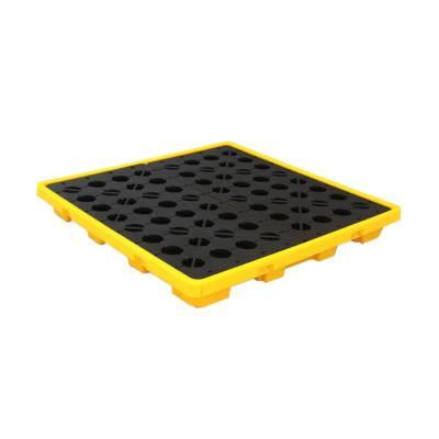 China Baojie Moisture Resistance Drums Chemical Liquid Spill Pallet Waterproof HDPE Plastic Pallets For Sale for sale