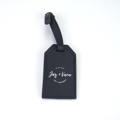 China Sustainable custom garment accessories leathear label / leather hanger tag for sale