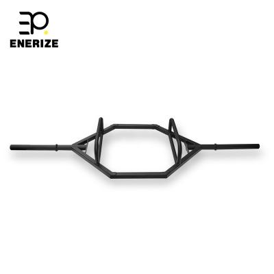 China Universal Weightlifting Body Hex Training Hex Trap High Strength Solid Fitness Barbell Barbell Squat Bar For Shrug Training for sale