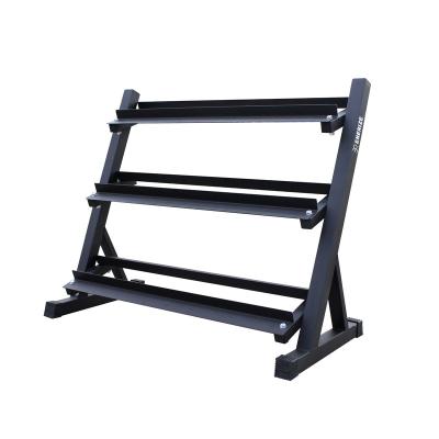 China Modern 3 Layers Dumbbell Rack Wholesale Set for sale